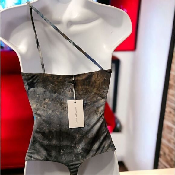 Lovers and Friends Bodysuit in Black Tie Dye Size Small - Picture 4 of 9